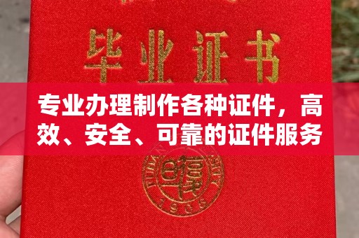 海晏专业办理制作各种证件，高效、安全、可靠的证件服务专家