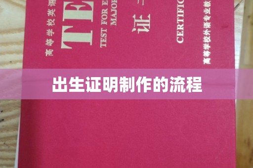 海晏出生证明制作的流程