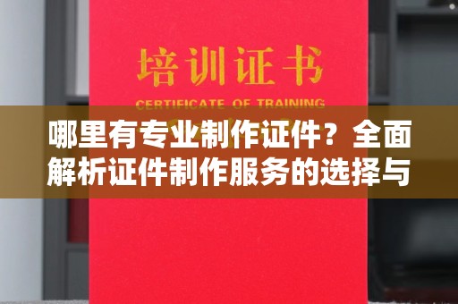 海晏哪里有专业制作证件？全面解析证件制作服务的选择与注意事项