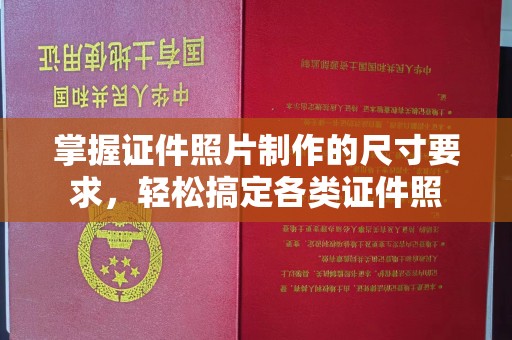 海晏掌握证件照片制作的尺寸要求，轻松搞定各类证件照