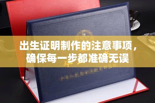 海晏出生证明制作的注意事项，确保每一步都准确无误