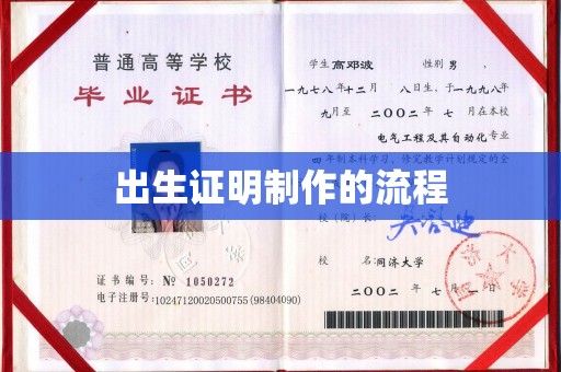 海晏出生证明制作的流程